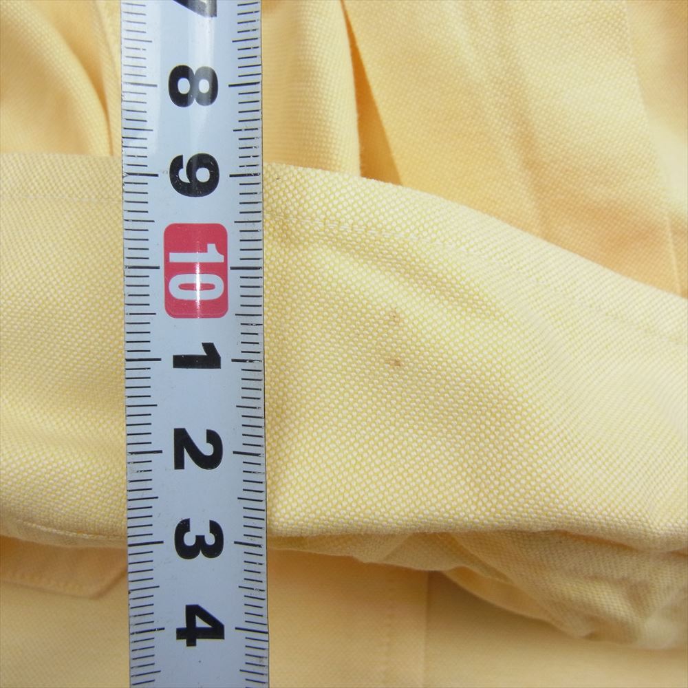 RALPH LAUREN ラルフローレン YARMOUTH BD ヤーマス ボタンダウン ロゴ 刺繍 長袖 シャツ イエロー イエロー系 39-82【中古】