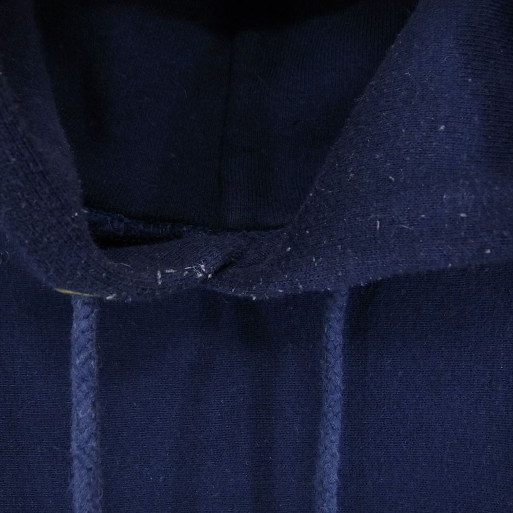 Champion チャンピオン ヴィンテージ 90s USA製 刺繍タグ 目有 リバースウィーブ スウェット パーカー ネイビー系 M【中古】