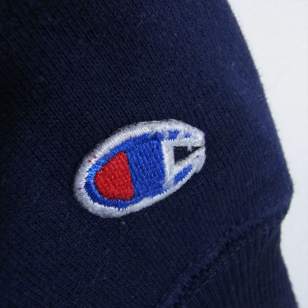 Champion チャンピオン ヴィンテージ 90s USA製 刺繍タグ 目有 リバースウィーブ スウェット パーカー ネイビー系 M【中古】