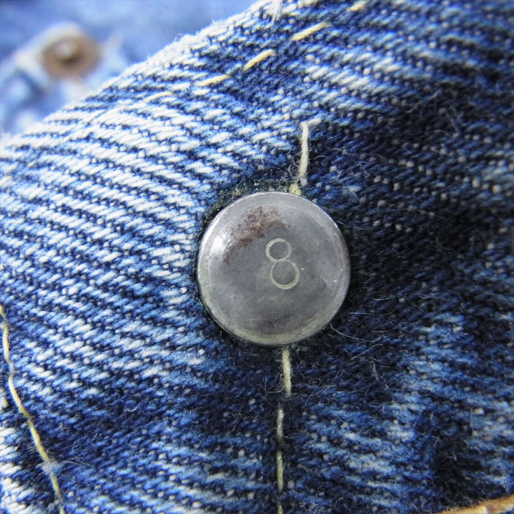 Levi's リーバイス ヴィンテージ オリジナル 501 Big E ボタン裏刻印8 フライボタン3 前股ズレカン デニム パンツ インディゴブルー系 W25インチ程度【中古】