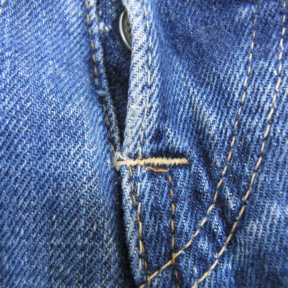 Levi's リーバイス ヴィンテージ オリジナル 501 Big E ボタン裏刻印8 フライボタン3 前股ズレカン デニム パンツ インディゴブルー系 W25インチ程度【中古】