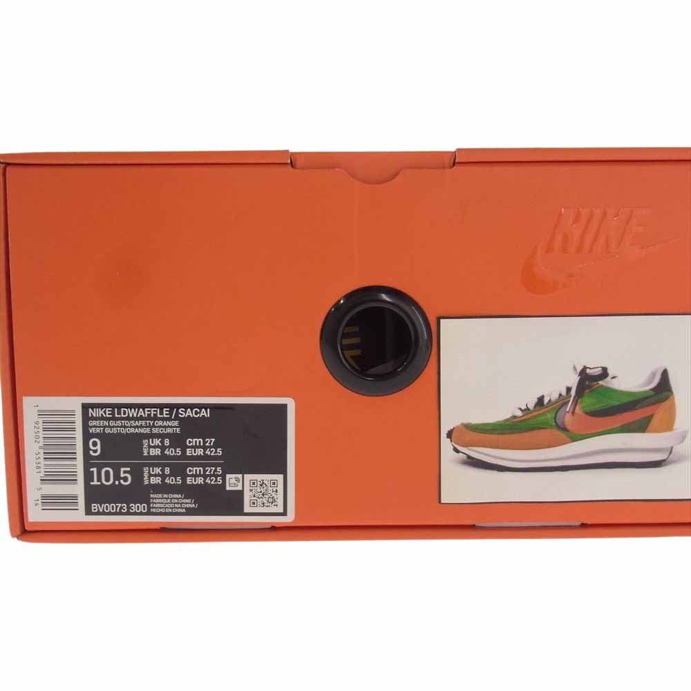 NIKE ナイキ BV0073-300 × sacai サカイ LDV Waffle Green LDV ワッフル グリーン スニーカー マルチカラー系 27cm【中古】