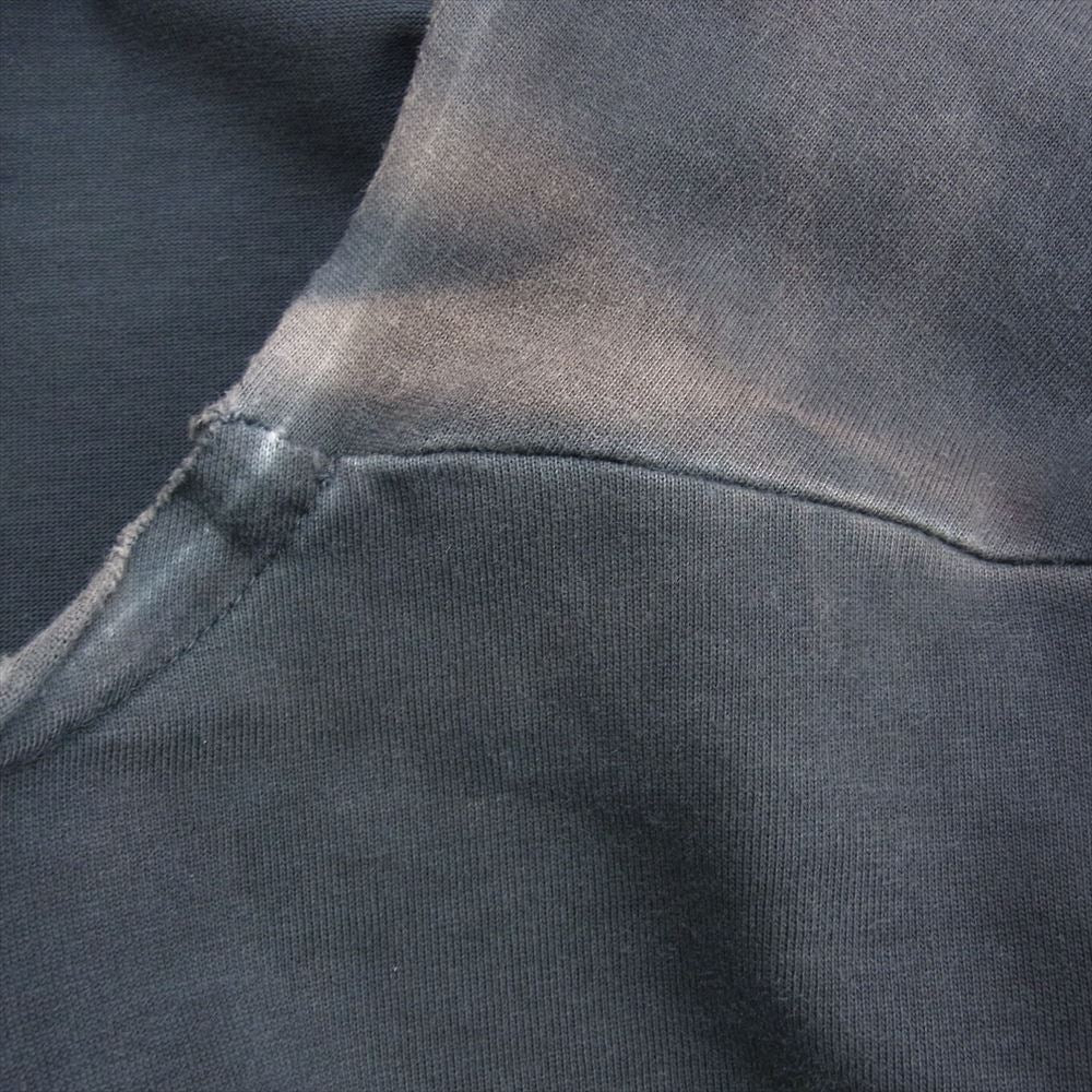 MAISON MARGIELA メゾンマルジェラ 22SS S50GC0668 S23883 10ライン ガーメントダイ オーバーサイズ カットオフ 半袖 Tシャツ ブラック系 XS【中古】
