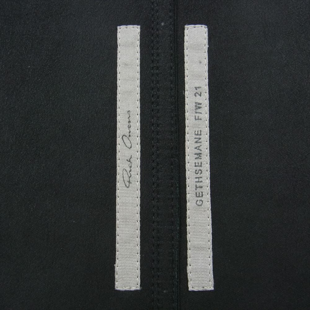 Rick Owens リックオウエンス 21AW 21FW RU02A5786-LBL GETHSEMAN期 CROPPED FLIGHT レザー クロップド フライト ボンバー ジャケット ブラック系 9【中古】