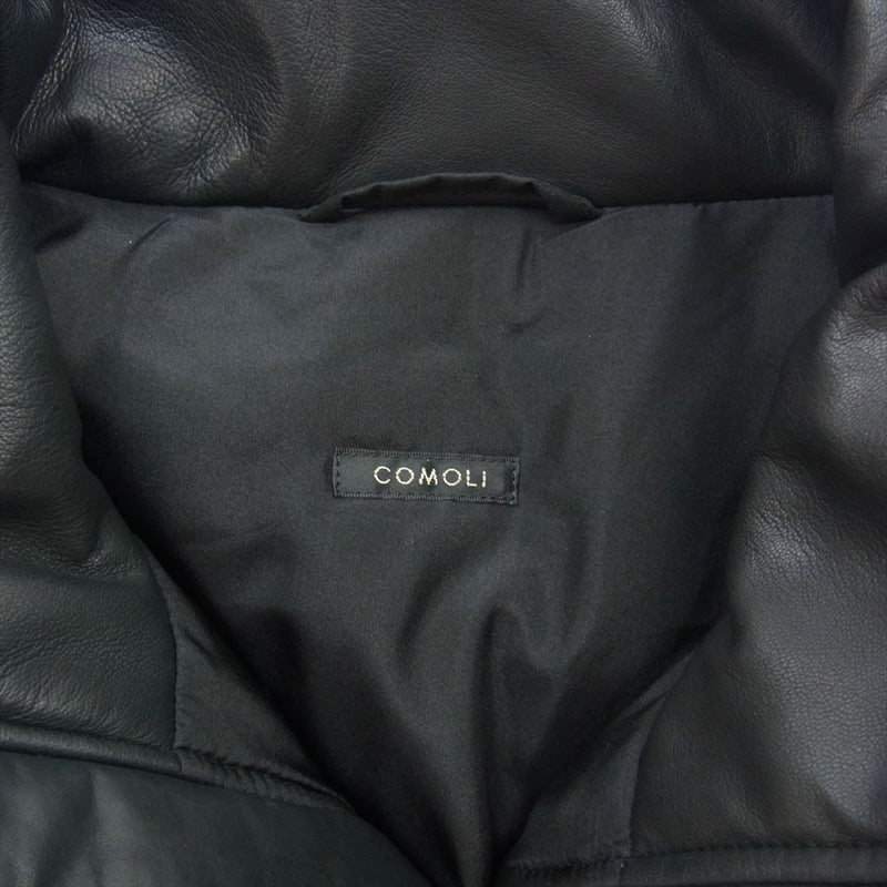 COMOLI コモリ 23AW Y03-01014 シープスキン パフジャケット ブラック系 3【中古】