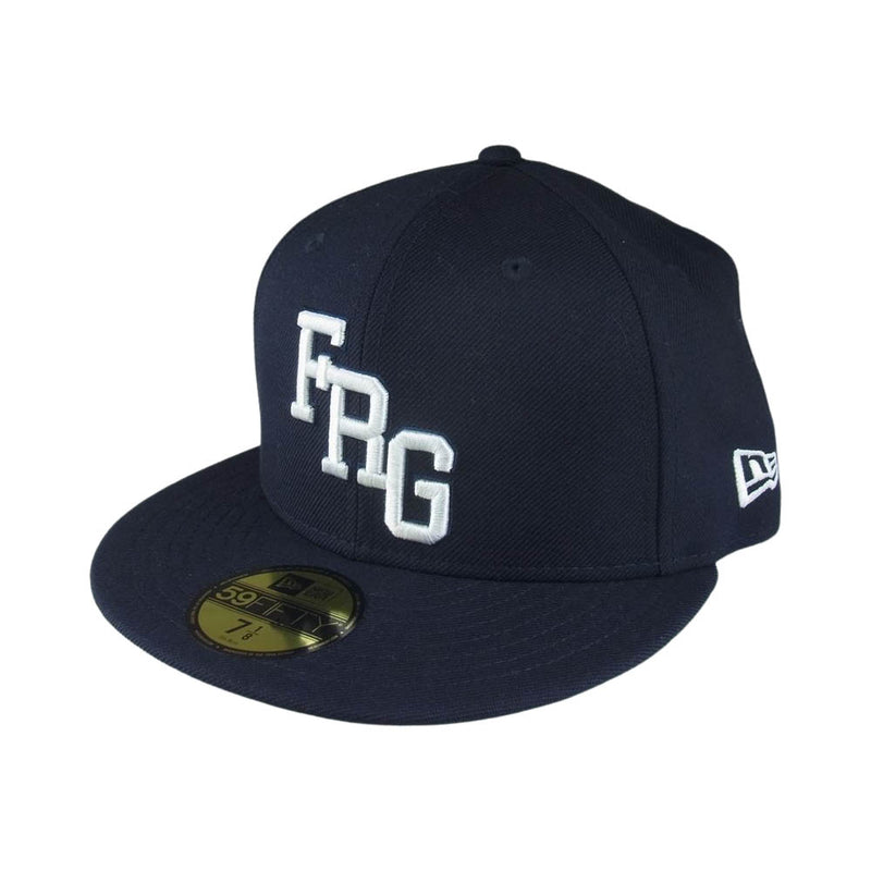 FRAGMENT DESIGN フラグメントデザイン NEW ERA ニューエラ FRG刺繍 ベースボール キャップ 帽子 ブラック系 56.8㎝【中古】