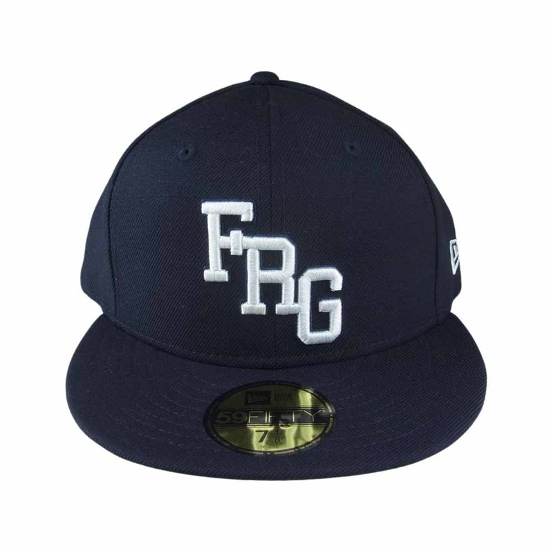 FRAGMENT DESIGN フラグメントデザイン NEW ERA ニューエラ FRG刺繍 ベースボール キャップ 帽子 ブラック系 56.8㎝【中古】