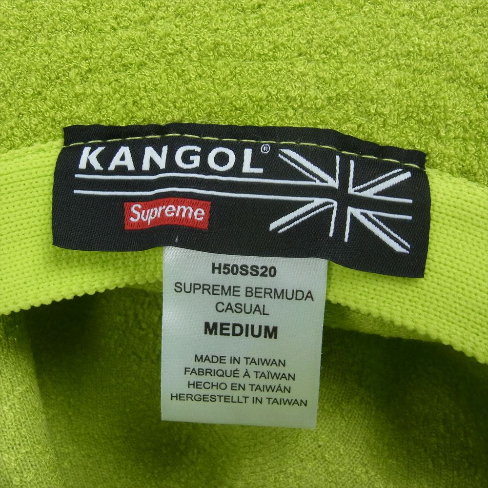 Supreme シュプリーム KANGOL カンゴール 20SS Bermuda Casual Hat ロゴフロッキー ベルハット ライトグリーン系 M【中古】