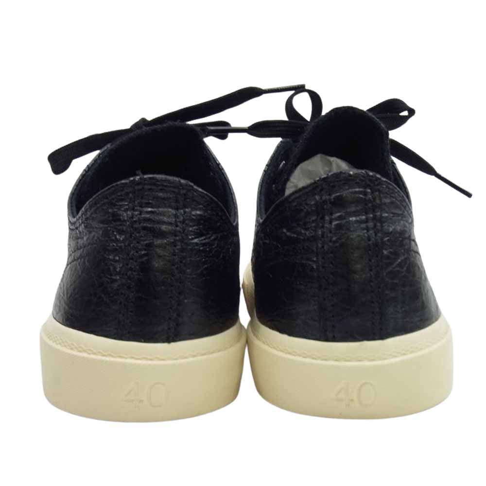 BALENCIAGA バレンシアガ 22AW 688754 PARIS LOWQ パリ ローカット レザー スニーカー ブラック系 40【新古品】【未使用】【中古】