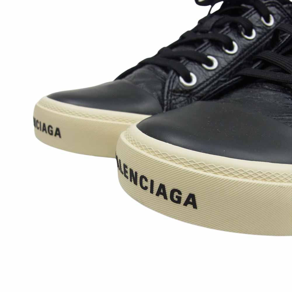 BALENCIAGA バレンシアガ 22AW 688754 PARIS LOWQ パリ ローカット レザー スニーカー ブラック系 40【新古品】【未使用】【中古】