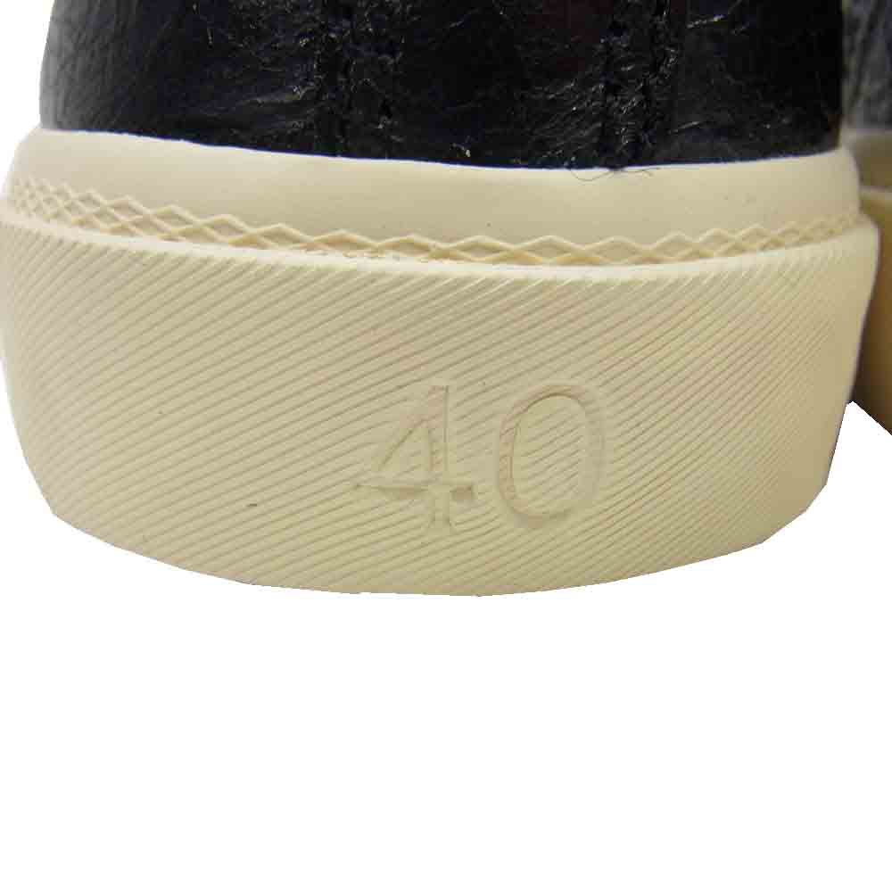 BALENCIAGA バレンシアガ 22AW 688754 PARIS LOWQ パリ ローカット レザー スニーカー ブラック系 40【新古品】【未使用】【中古】
