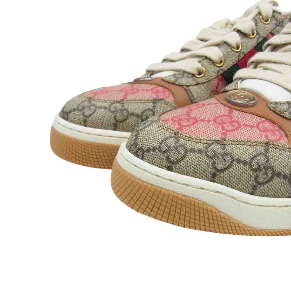 GUCCI グッチ 722618 Screener スクリーナー GGスプリーム 総柄 ローカット スニーカー マルチカラー系 8【新古品】【未使用】【中古】