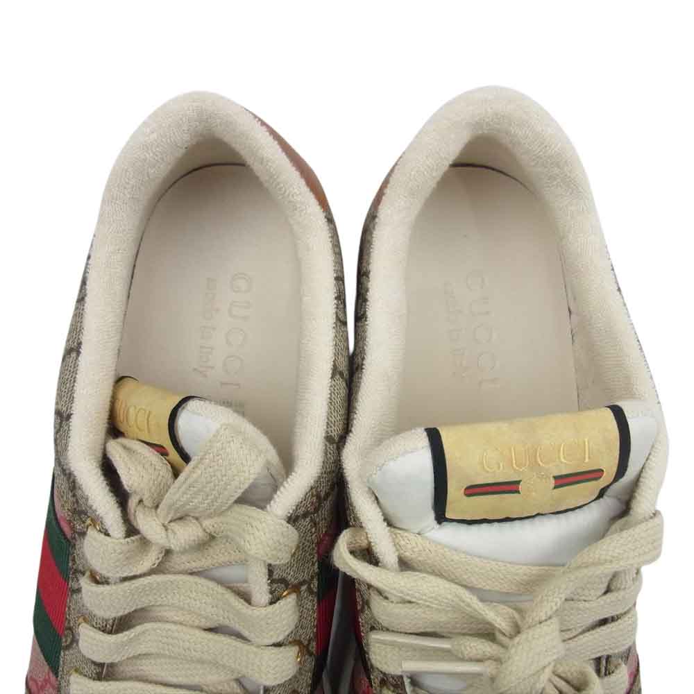 GUCCI グッチ 722618 Screener スクリーナー GGスプリーム 総柄 ローカット スニーカー マルチカラー系 8【新古品】【未使用】【中古】