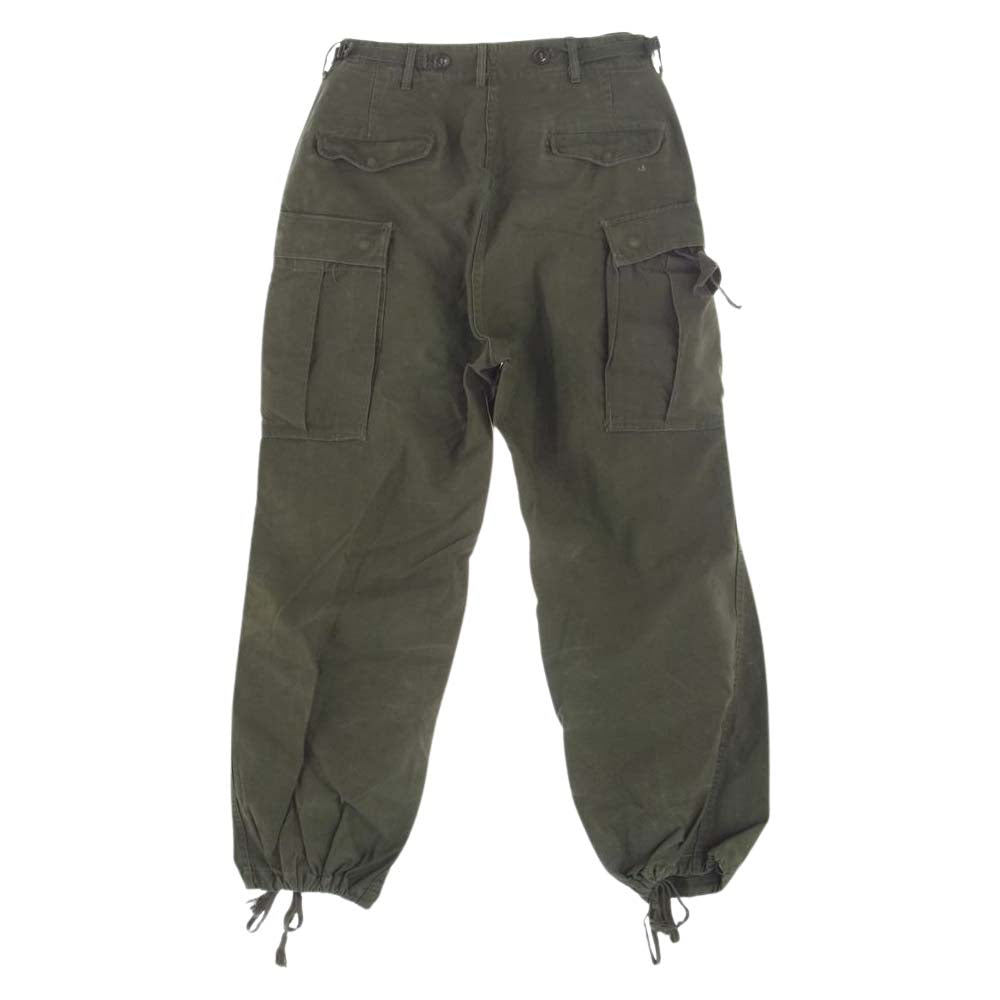 ビンテージ 50s U.S ARMY アメリカ軍 米軍M実物 M-51 FIELD TROUSERS CONMAR ジップ カーゴ パンツ  カーキ系 32　1/2【中古】
