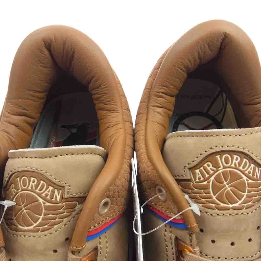 NIKE ナイキ DV7129-222 × Two 18 トゥ 18 Air Jordan 2 エアジョーダン2 Low ロー Tan タン スニーカー  ライトブラウン系 27cm【新古品】【未使用】【中古】