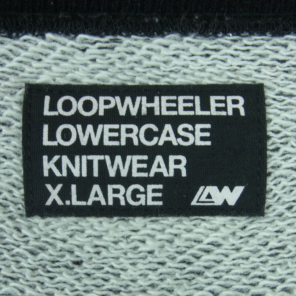 LOOPWHEELER ループウィラー LOWERCASE 別注 WOOLWHEELER ローワーケース ネップ ニット セーター ブラック系 ホワイト系 XL【中古】