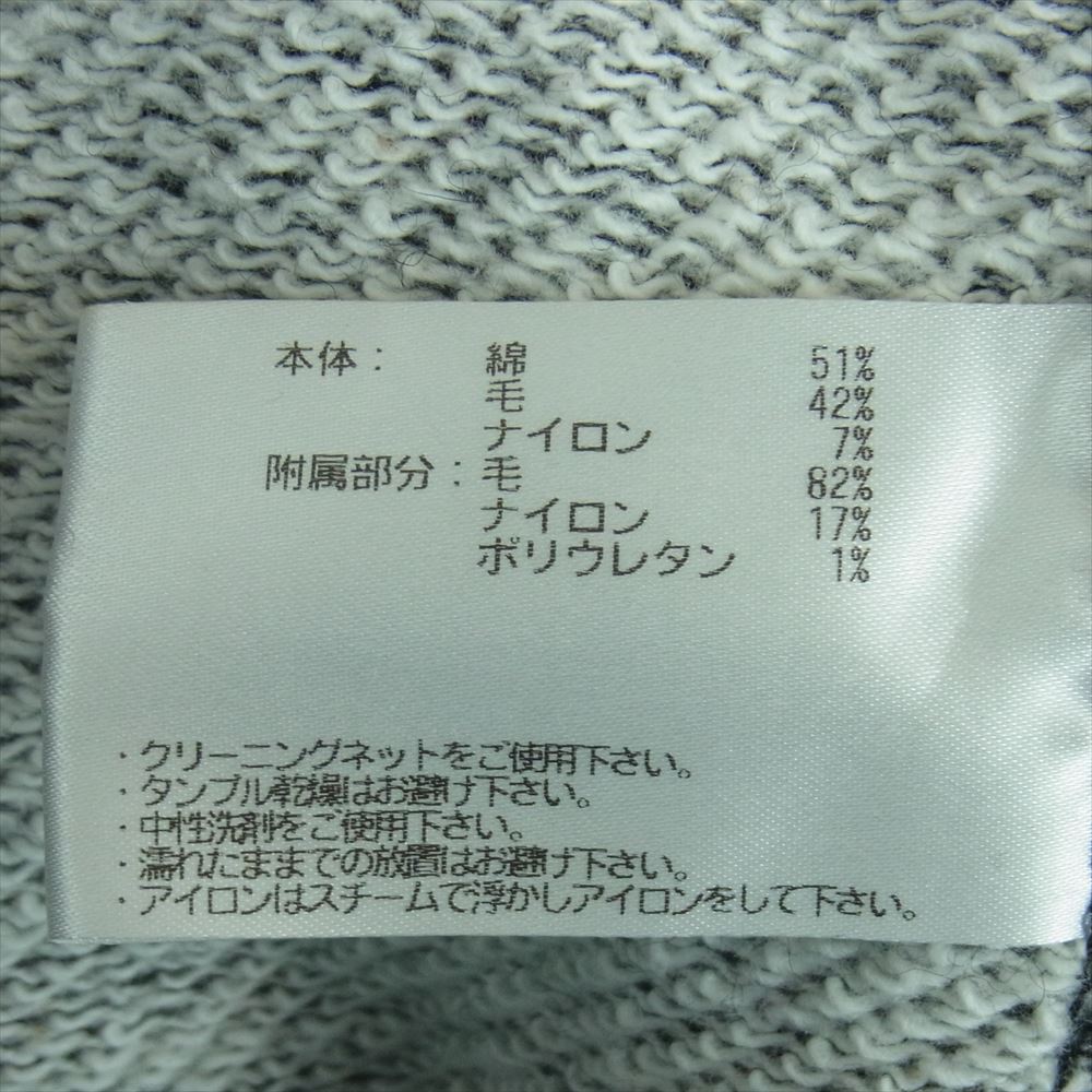 LOOPWHEELER ループウィラー LOWERCASE 別注 WOOLWHEELER ローワーケース ネップ ニット セーター ブラック系 ホワイト系 XL【中古】
