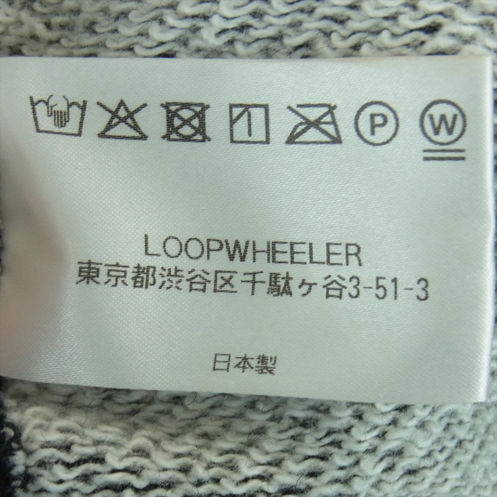 LOOPWHEELER ループウィラー LOWERCASE 別注 WOOLWHEELER ローワーケース ネップ ニット セーター ブラック系 ホワイト系 XL【中古】