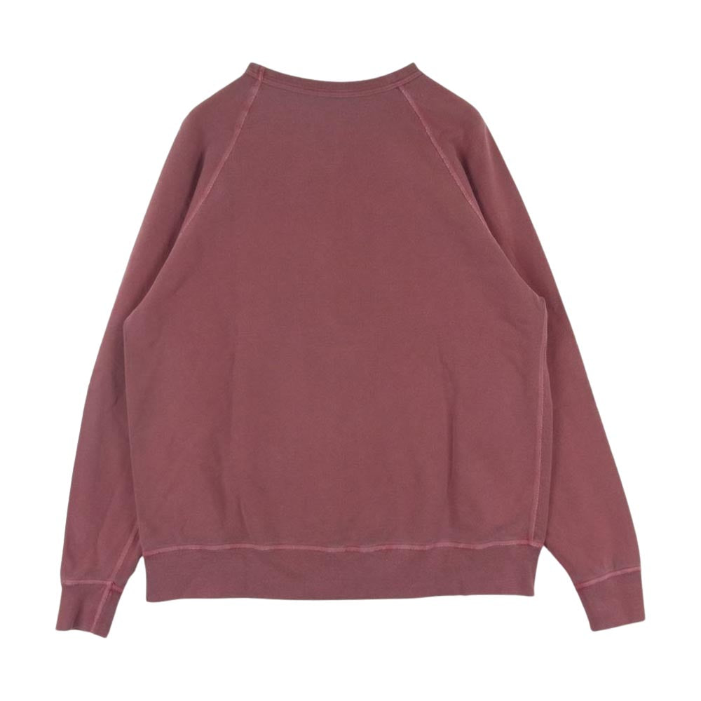 STANDARD CALIFORNIA スタンダードカリフォルニア SD Pima cotton Logo Sweat ピマコットン スウェット クルーネック バーガンディ系 サイズ表記なし【極上美品】【中古】