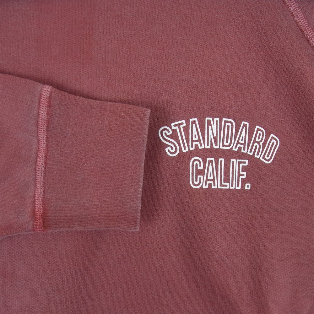 STANDARD CALIFORNIA スタンダードカリフォルニア SD Pima cotton Logo Sweat ピマコットン スウェット クルーネック バーガンディ系 サイズ表記なし【極上美品】【中古】