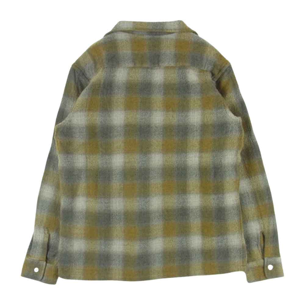 STANDARD CALIFORNIA スタンダードカリフォルニア SD WOOL CHECK SHIRT ウール チェック 長袖 シャツ グレー系 ブラウン系 M【新古品】【未使用】【中古】