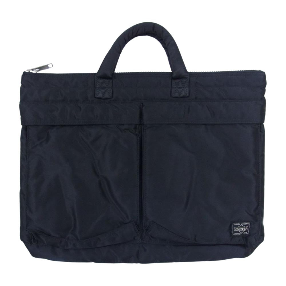 PORTER ポーター TANKER BRIEFCASE タンカー ブリーフケース ナイロン バッグ S ブラック系【中古】