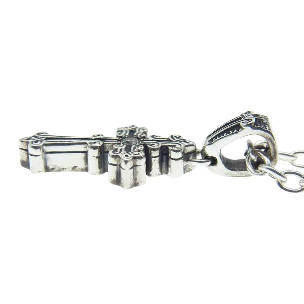 LEATHERS AND TREASURES レザーズアンドトレジャーズ ビヨンクールギャランティ付属 ギャランティ付属 ナロー ケルティッククロス ペンダント w/ダイヤモンド ネックレス シルバー系【中古】