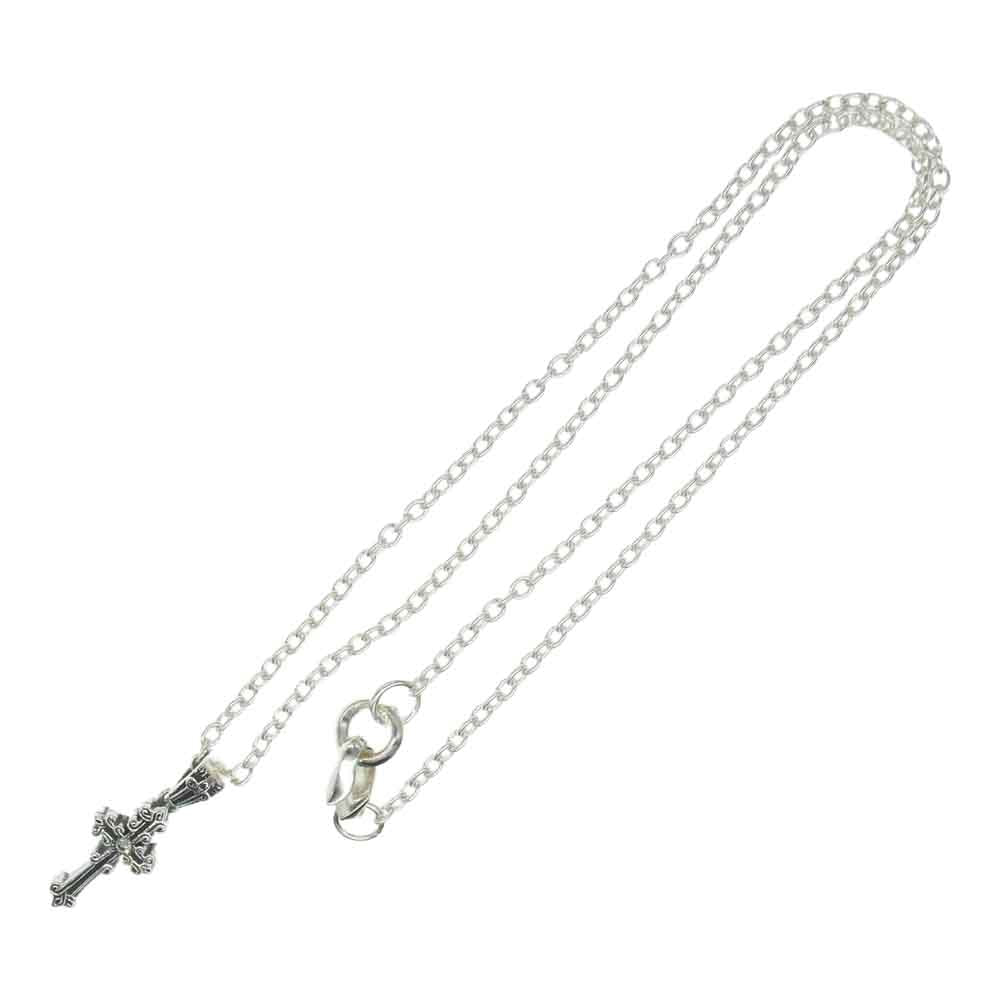 LEATHERS AND TREASURES レザーズアンドトレジャーズ ビヨンクールギャランティ付属 ギャランティ付属 ナロー ケルティッククロス ペンダント w/ダイヤモンド ネックレス シルバー系【中古】