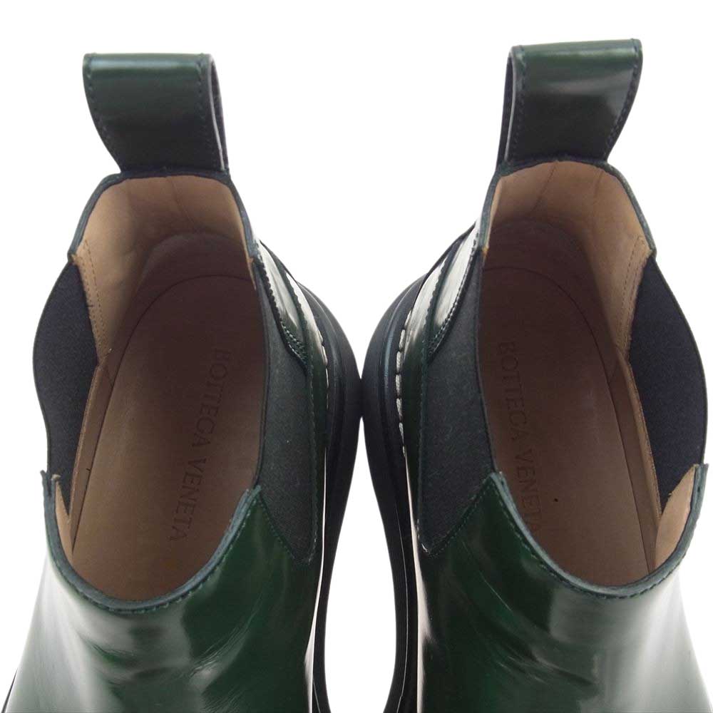 BOTTEGAVENETA ボッテガヴェネタ swell boots サイドゴアチェルシー ブーツ カーキ系 44【中古】