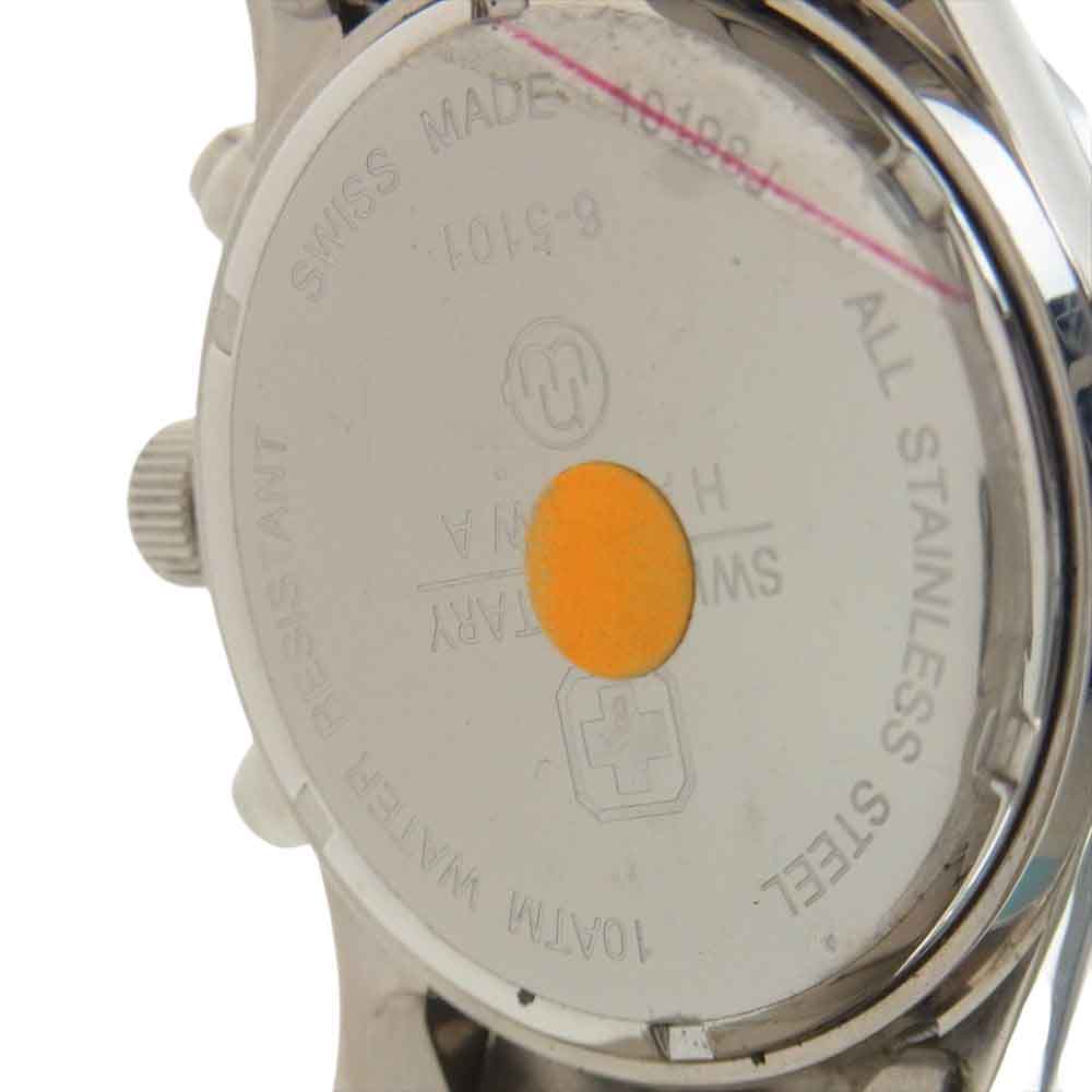 スイスミリタリー MILITARY-244  ELEGANT CHRONO クロノグラフ ウオッチ シルバー系【中古】