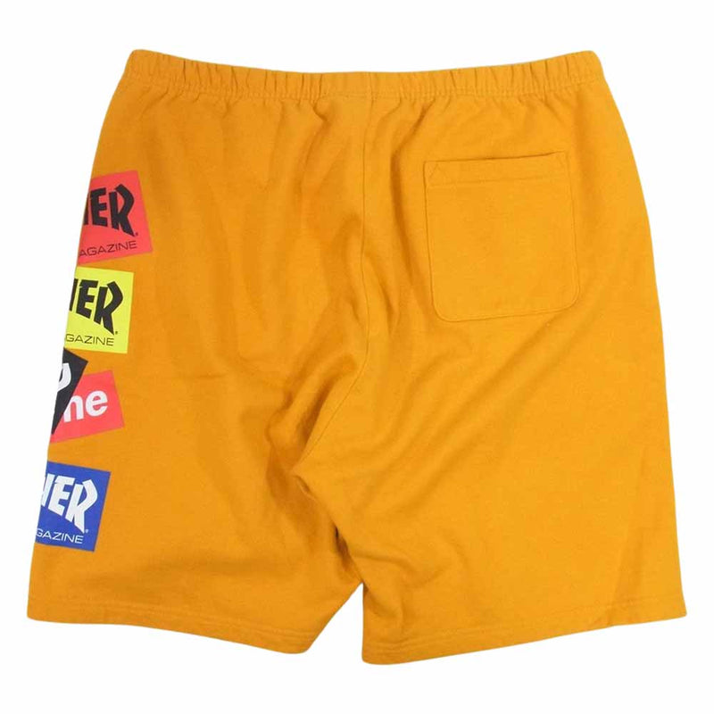 Supreme シュプリーム 21AW Thrasher Multi Logo Sweat Short スラッシャー マルチロゴ スウェット ショーツ オレンジ系 XL【中古】