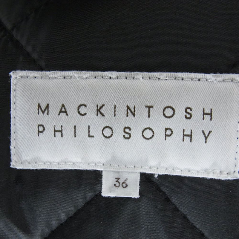 MACKINTOSH PHILOSOPHY マッキントッシュフィロソフィー 1HF16-423-09 中綿キルティング ウールジャケット ブラック系 36【中古】