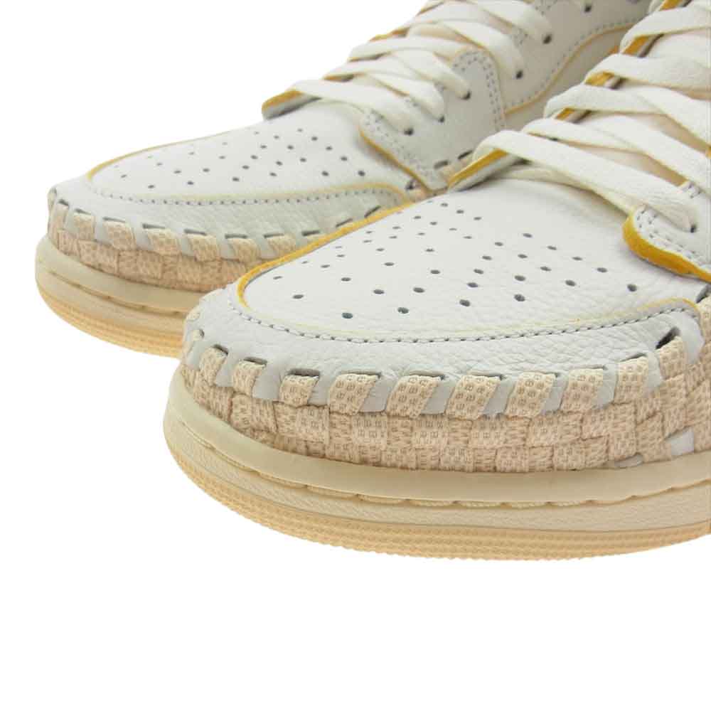 NIKE ナイキ FD2565-100 UNION AIR JORDAN 1 RETRO HI OG SP SUMMER 96 ユニオン エアジョーダン1 ハイカット スニーカー オフホワイト系 イエロー系 29.5cm【新古品】【未使用】【中古】