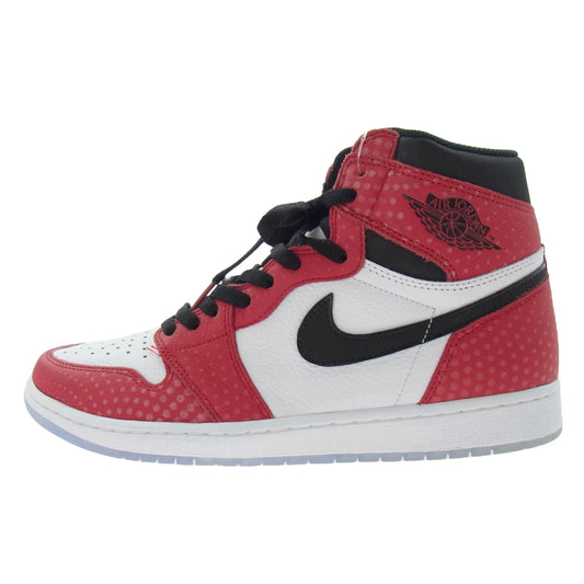NIKE ナイキ 555088-602 SPIDERMAN AIR JORDAN 1 RETRO HIGH OG ORIGIN STORY GYM エアジョーダン スパイダーマン オリジンストーリー ハイカット スニーカー レッド系 ホワイト系 29.5cm【美品】【中古】