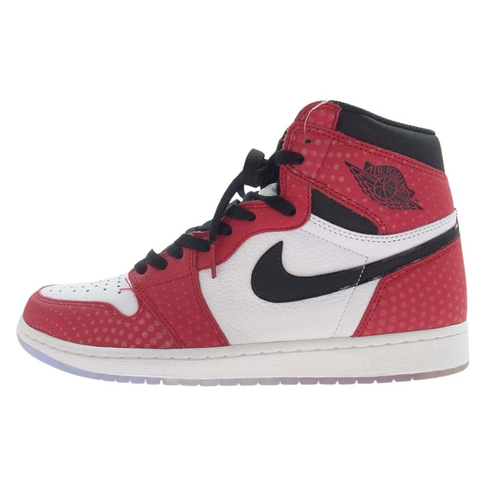 NIKE ナイキ 555088-602 SPIDERMAN AIR JORDAN 1 RETRO HIGH OG ORIGIN STORY GYM  エアジョーダン スパイダーマン オリジンストーリー ハイカット スニーカー レッド系 ホワイト系 29.5cm【極上美品】【中古】