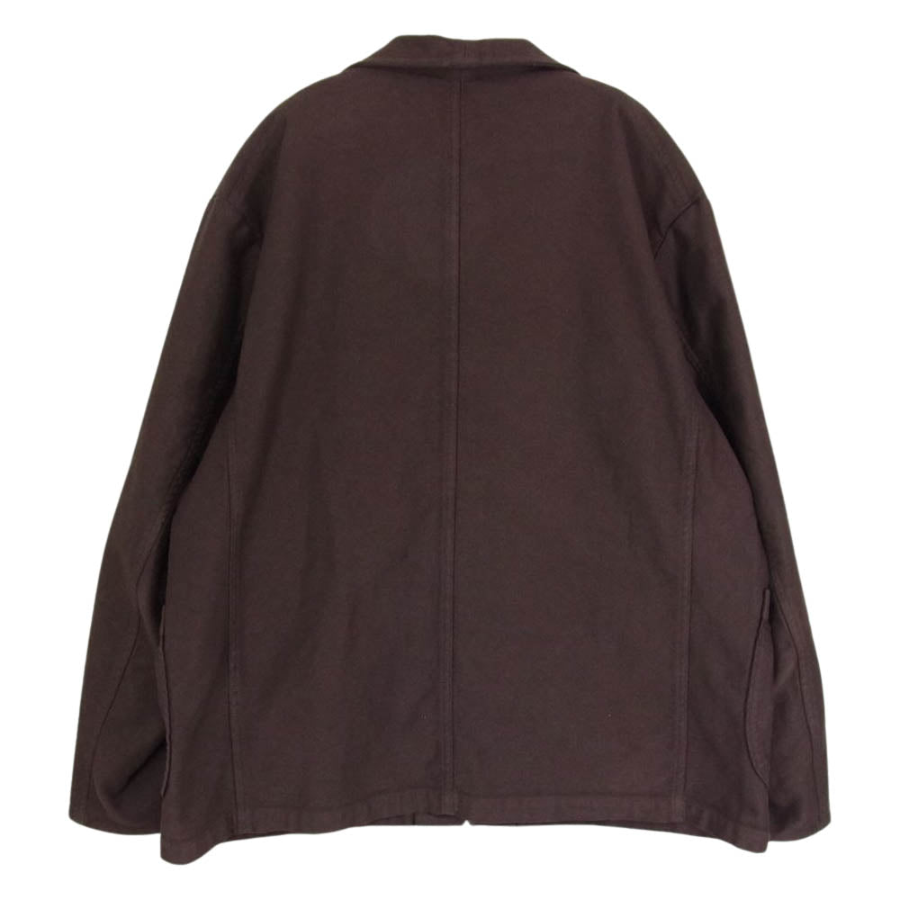 PORTER CLASSIC ポータークラシック 伊勢丹限定 MOLESKIN FRENCH CLASSIC JACKET PC ISETAN EXCLUSIVE モールスキン フレンチ クラシック ジャケット シャツ   ブラウン系 L【中古】