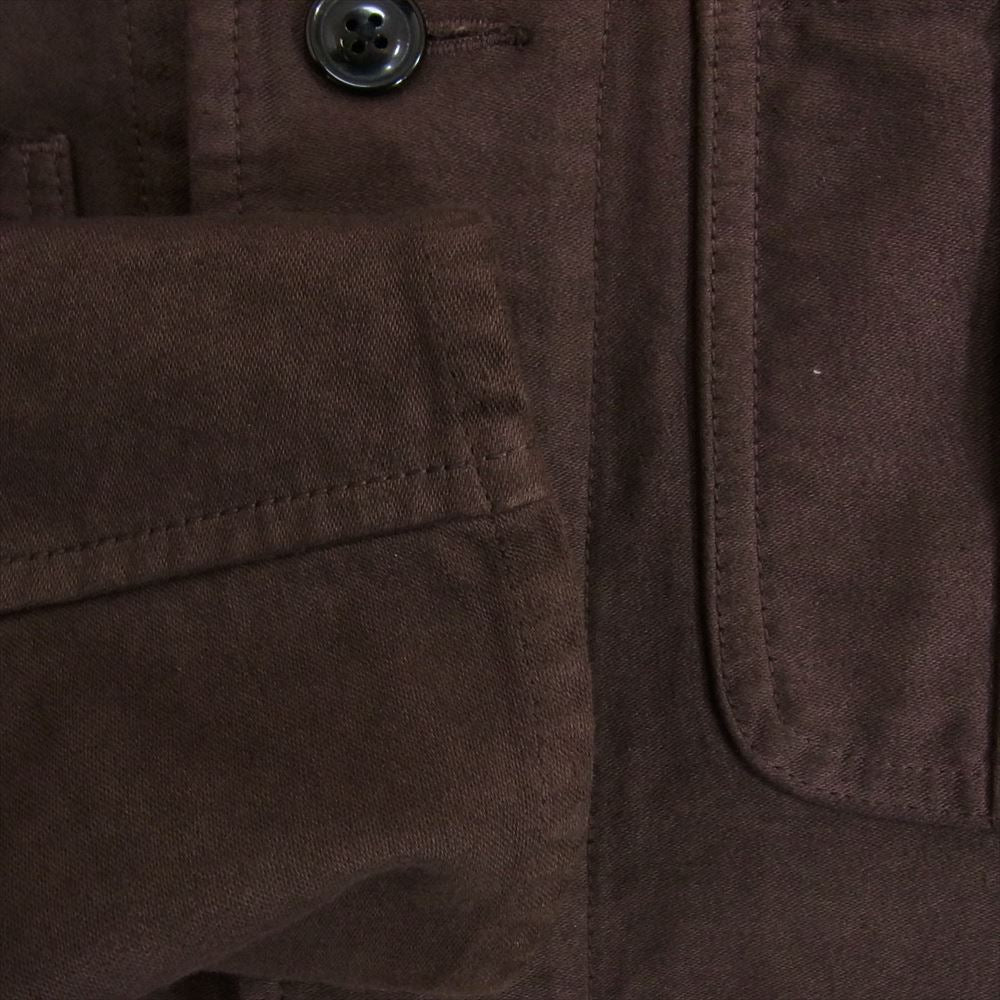 PORTER CLASSIC ポータークラシック 伊勢丹限定 MOLESKIN FRENCH CLASSIC JACKET PC ISETAN EXCLUSIVE モールスキン フレンチ クラシック ジャケット シャツ   ブラウン系 L【中古】