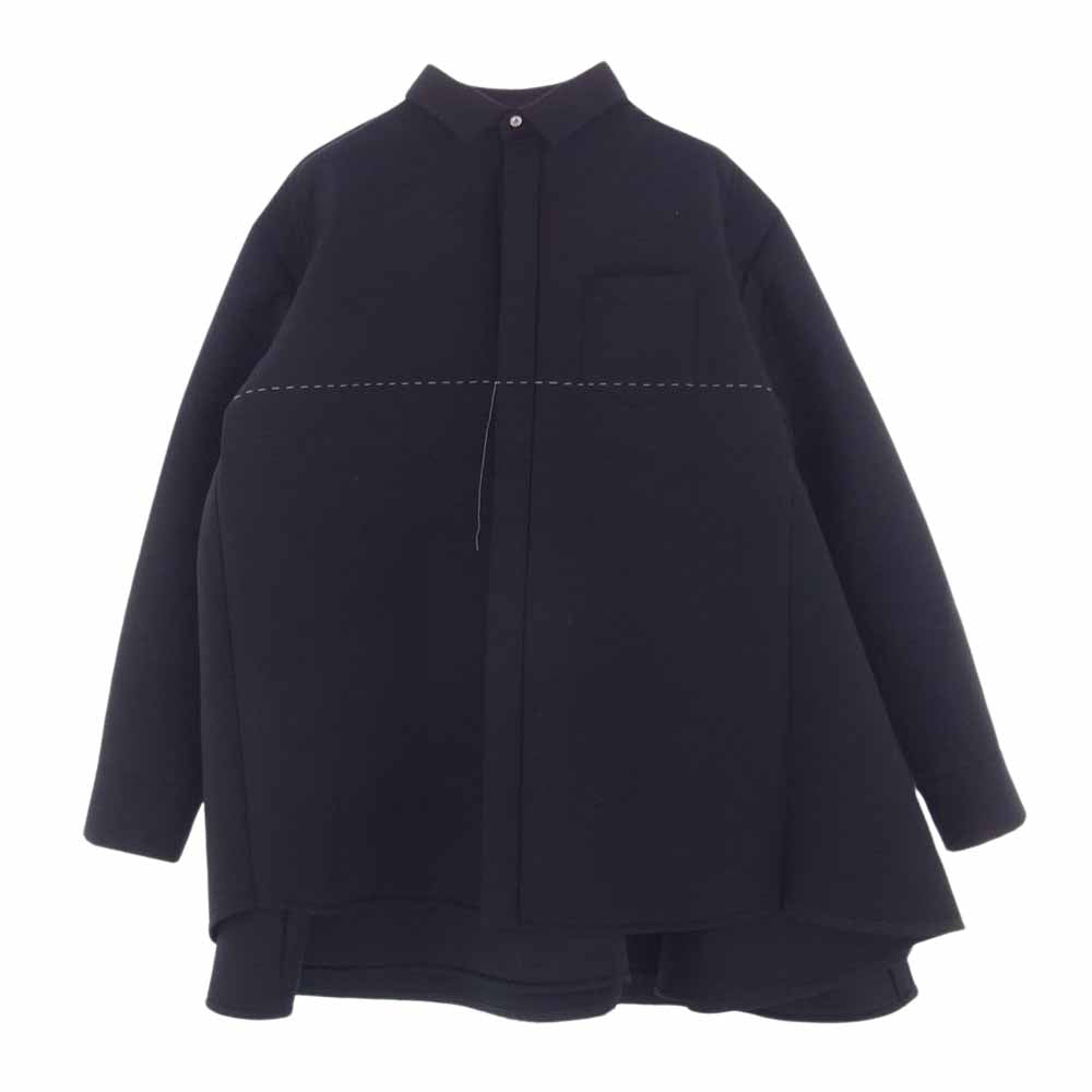 Sacai サカイ 23AW 23-07024 Suiting Bonding Dress スーチング ボンディング ドレス ジャケット ワンピース ブラック系 2【中古】