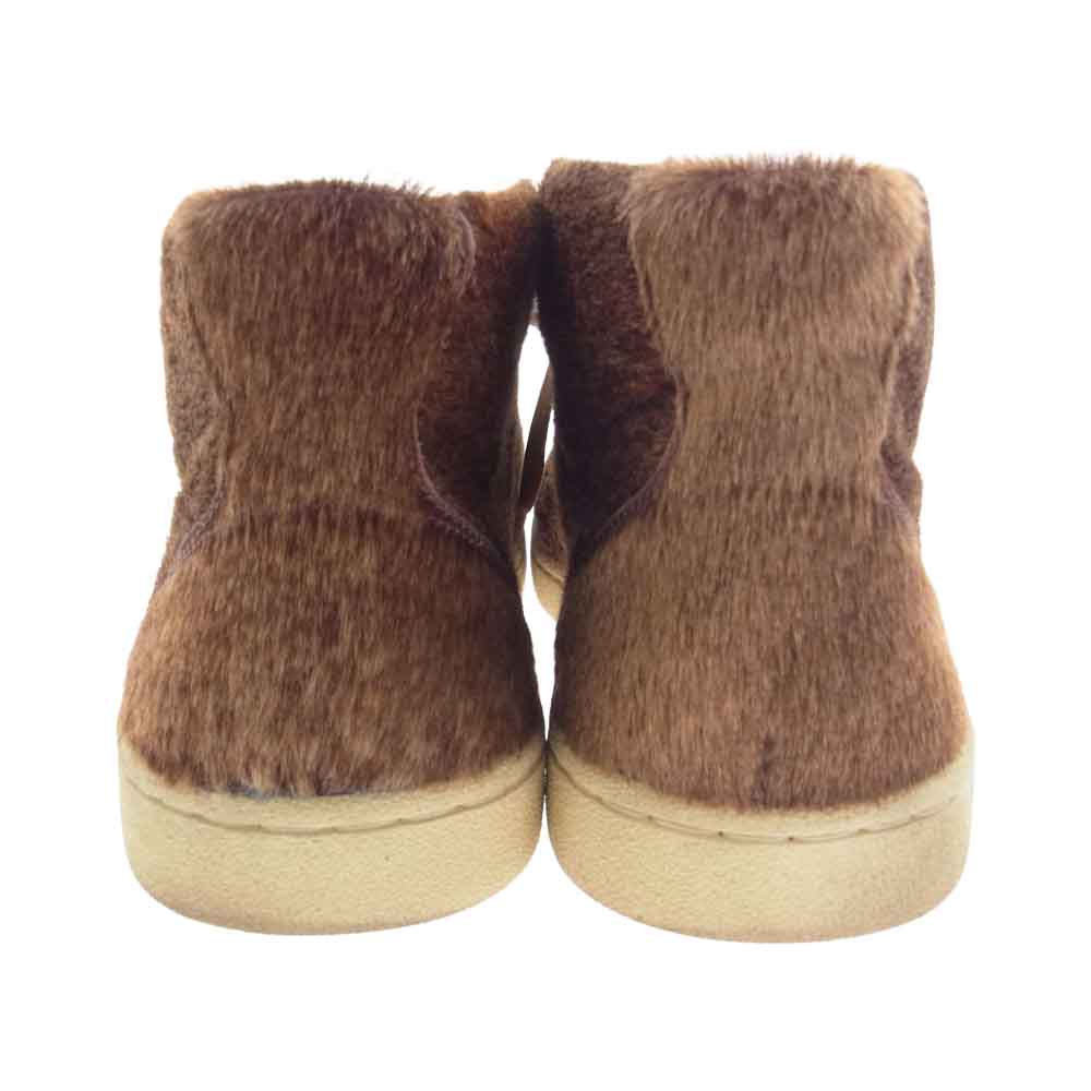 PATRICK パトリック ハラコ ミッドカット スニーカー ブラウン系 43【中古】