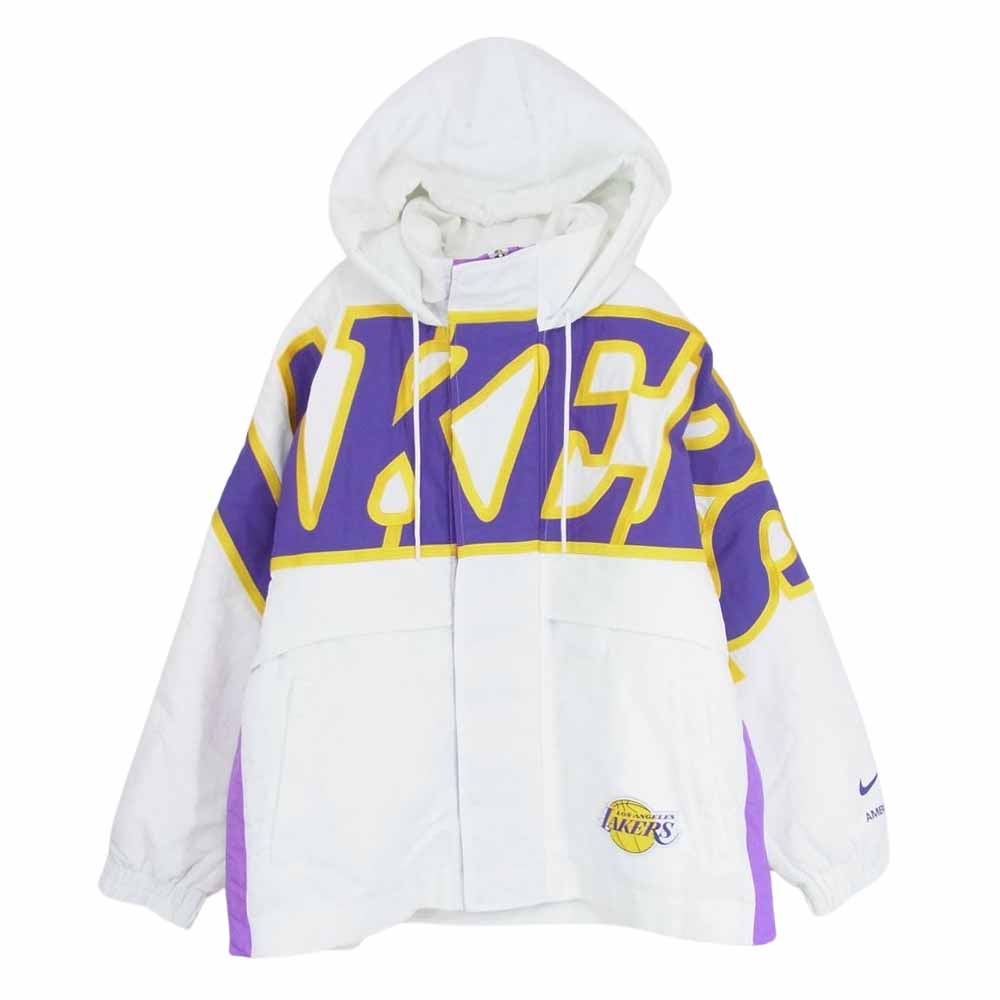 アンブッシュ DB9564-121 × NIKE NBA COLLECTION LAKERS ナイキ レイカーズ ジャケット ホワイト系 S【中古】