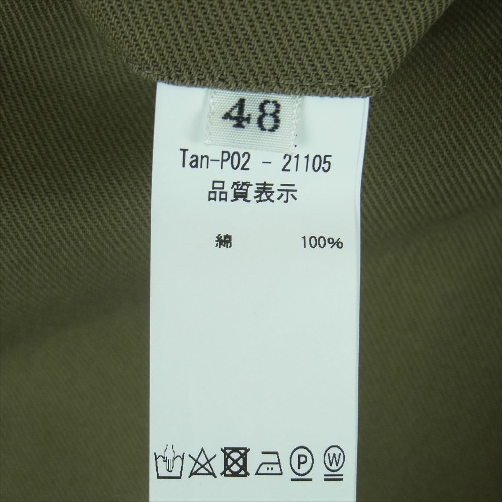 タンジェント Tan-P02-21105 HENRY ヘンリー ハード ツイスト ツイル パンツ 日本製 カーキベージュ系 48【中古】