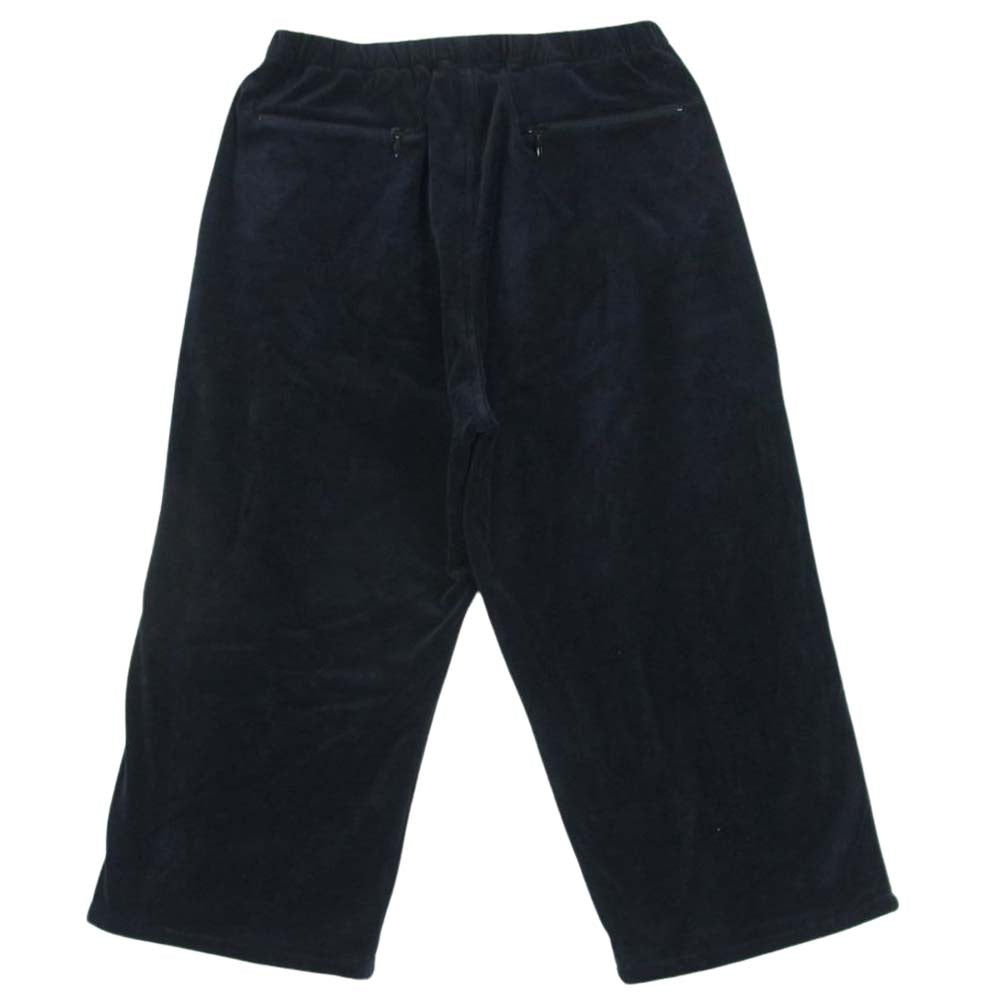 COMOLI コモリ 22AW W03-05010 ベロア ジャージ トラック パンツ 日本製 ダークネイビー系 3【中古】