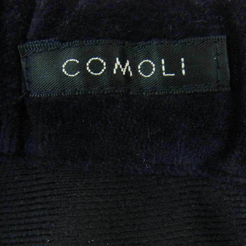 COMOLI コモリ 22AW W03-05010 ベロア ジャージ トラック パンツ 日本製 ダークネイビー系 3【中古】