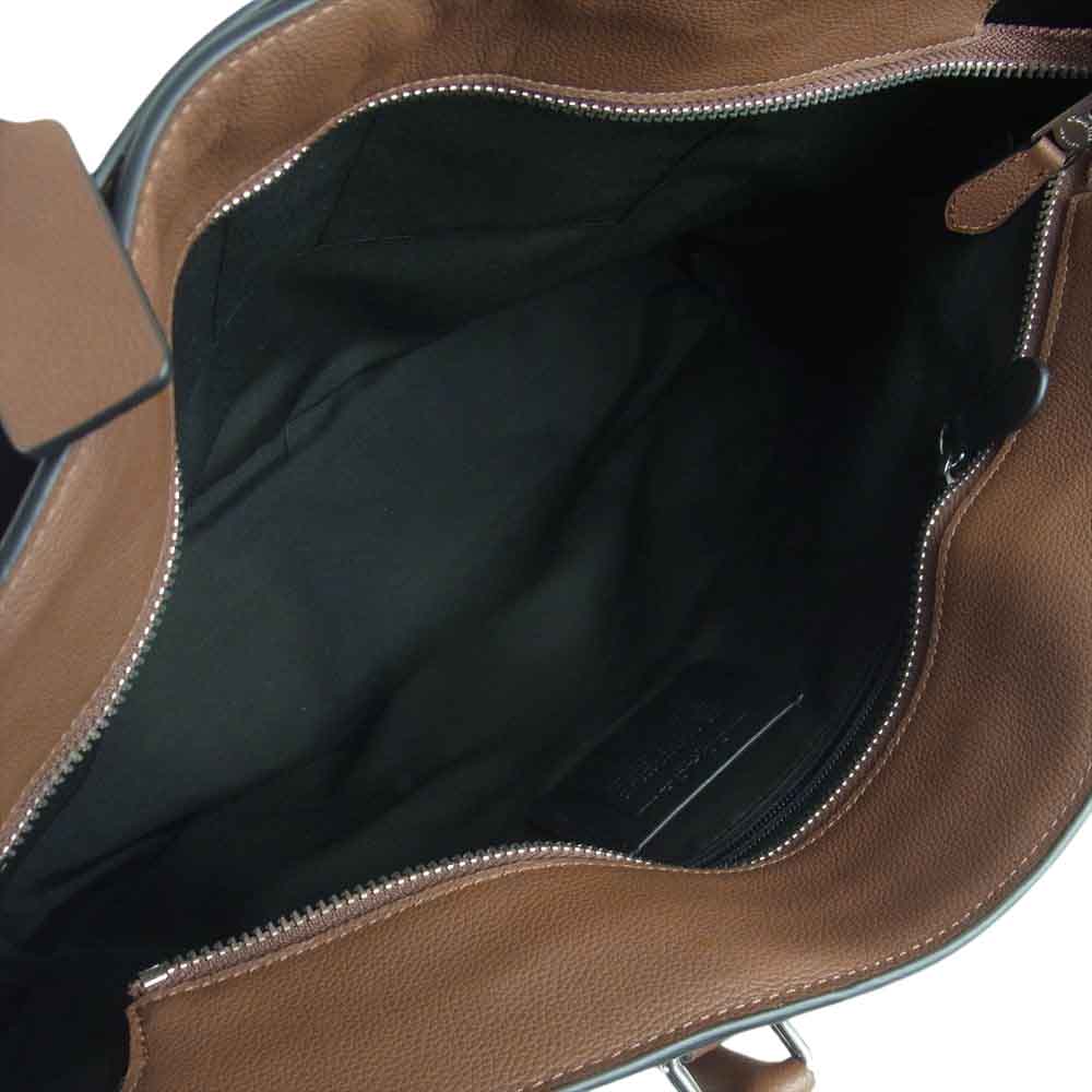 COACH コーチ C2841 ベケット レザー ビジネス 2way ショルダー トート バッグ ブリーフケース ブラウン系【極上美品】【中古】