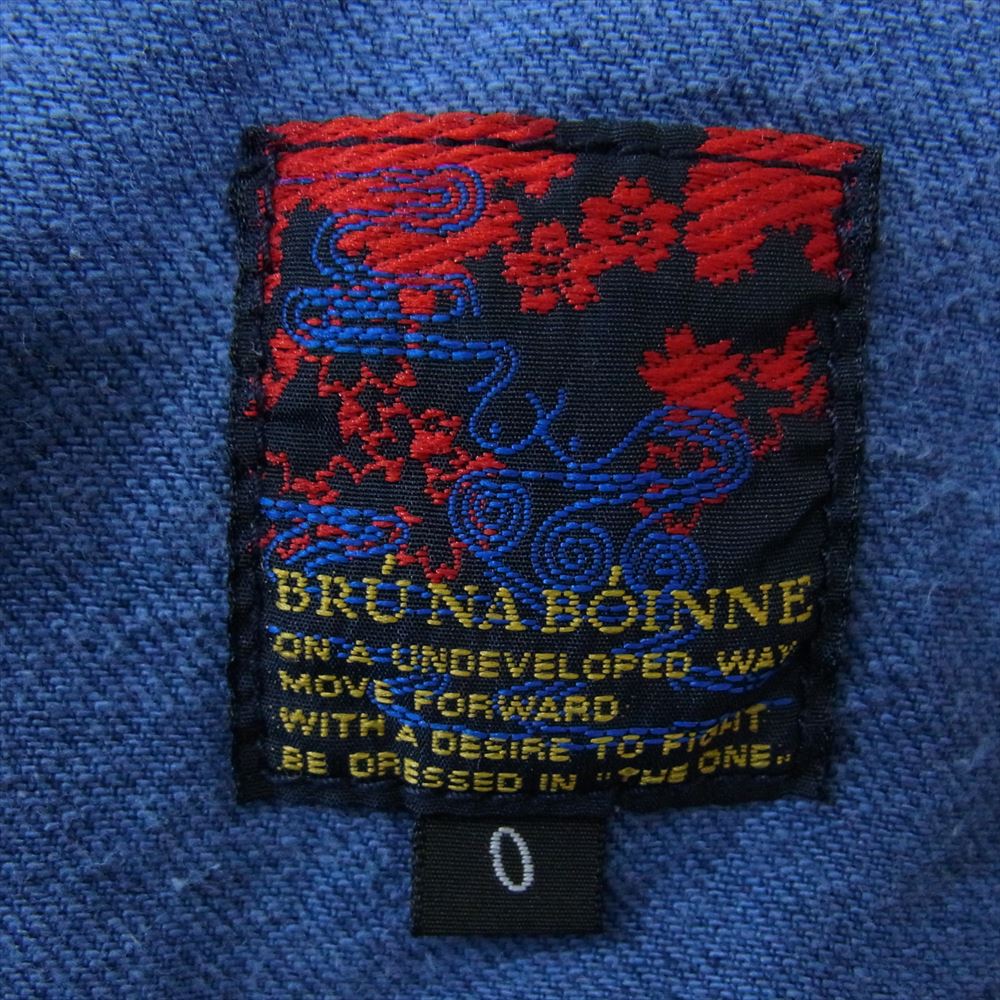 ブルーナボイン 5205 プーカ デニム ジャケット インディゴブルー系 O【中古】