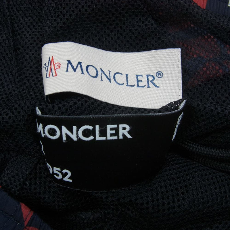 MONCLER モンクレール E10911350405 539L1 GENIUS PANTALONE BERMUDA ジーニアス ナイロン ショートパンツ レッド系 46【中古】