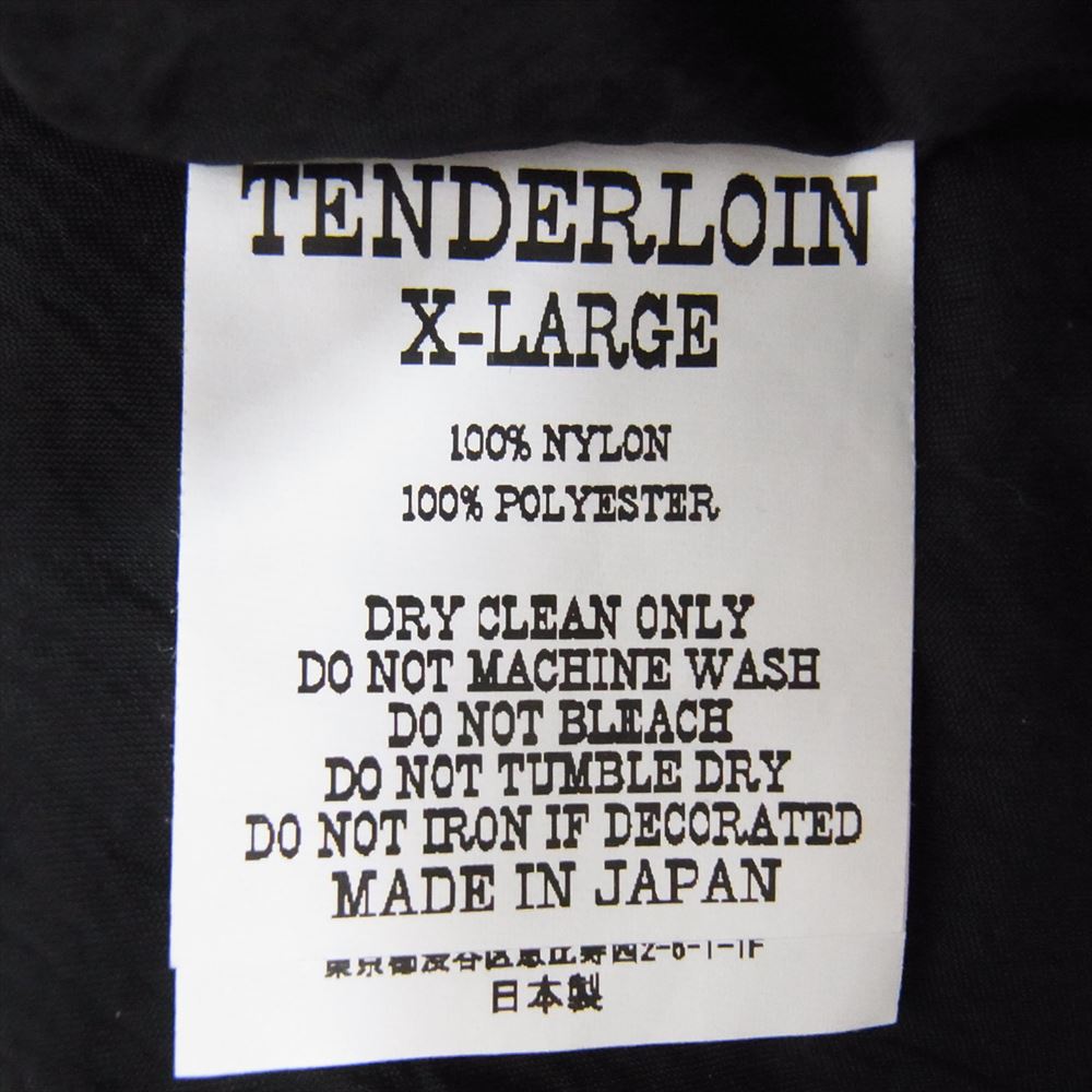 TENDERLOIN テンダーロイン 21AW L DABO IMAGE ダボ イメージ ナイロン ベスト ブラック系 XL【中古】