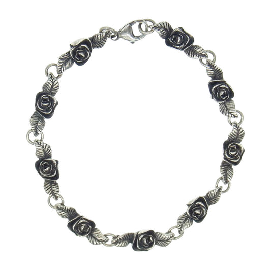 CRAZY PIG クレイジーピッグ #884 ROSARY ROSE BRACELET ロザリー ローズ ブレスレット シルバー系【中古】