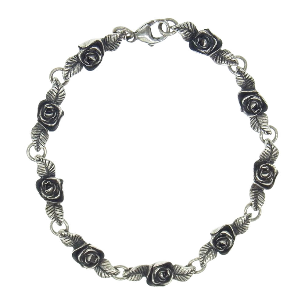 CRAZY PIG クレイジーピッグ #884 ROSARY ROSE BRACELET ロザリー ローズ ブレスレット シルバー系【中古】