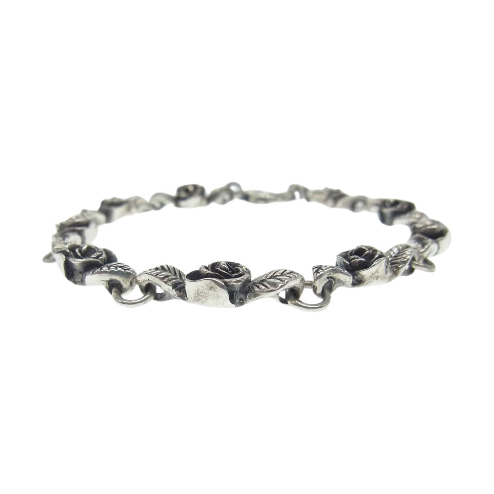 CRAZY PIG クレイジーピッグ #884 ROSARY ROSE BRACELET ロザリー ローズ ブレスレット シルバー系【中古】